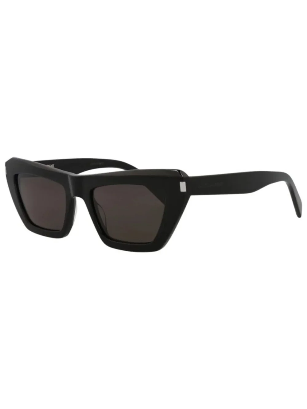 New Saint Laurent Women's Sunglasses Square Rectangle Acetate Frame Black Black